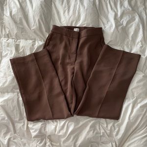 Aritzia Wilfred Alanya Pants in Caramelized Walnut Size 4